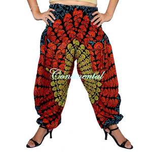 กางเกงฮาเร็มแมนดาลา,กางเกงทรงหลวมสไตล์โบโฮสำหรับโยคะฮิปปี้ยิปซีเรยอนสำหรับฤดูร้อน - Product Image 2