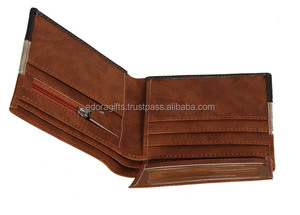 2022 nueva cartera informal de cuero PU para múltiples tarjetas hecha a mano estilo Simple bolsillo corto monedero Logo cuero genuino cierre abierto Delgado - Product Image 2