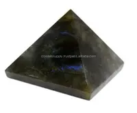 De cristal cantando piedra labradorita pirámide: venta al por mayor de energía escalar pirámides para la meditación de los cristales de