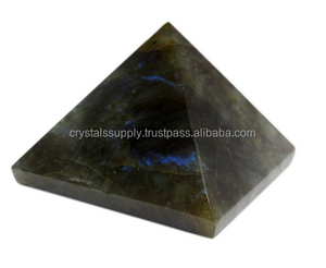 Vente en gros de pyramide de Labradorite polie pierre de chant en cristal d'énergie scalaire pour la méditation autres cristaux d'artisanat en cristal - Product Image 1