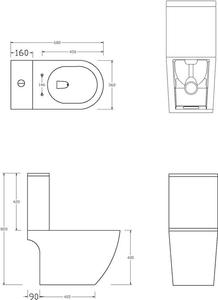 WC <span class=keywords><strong>Adam</strong></span> a due pezzi rotondo - Product Image 4