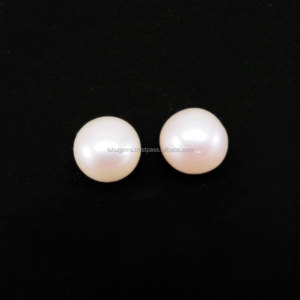 Natural <b>Pearl</b> Gemstone 8mm Round Cabochon 3.2 Cts <b>Loose</b> Gemstone IG3607 - Product Image 2