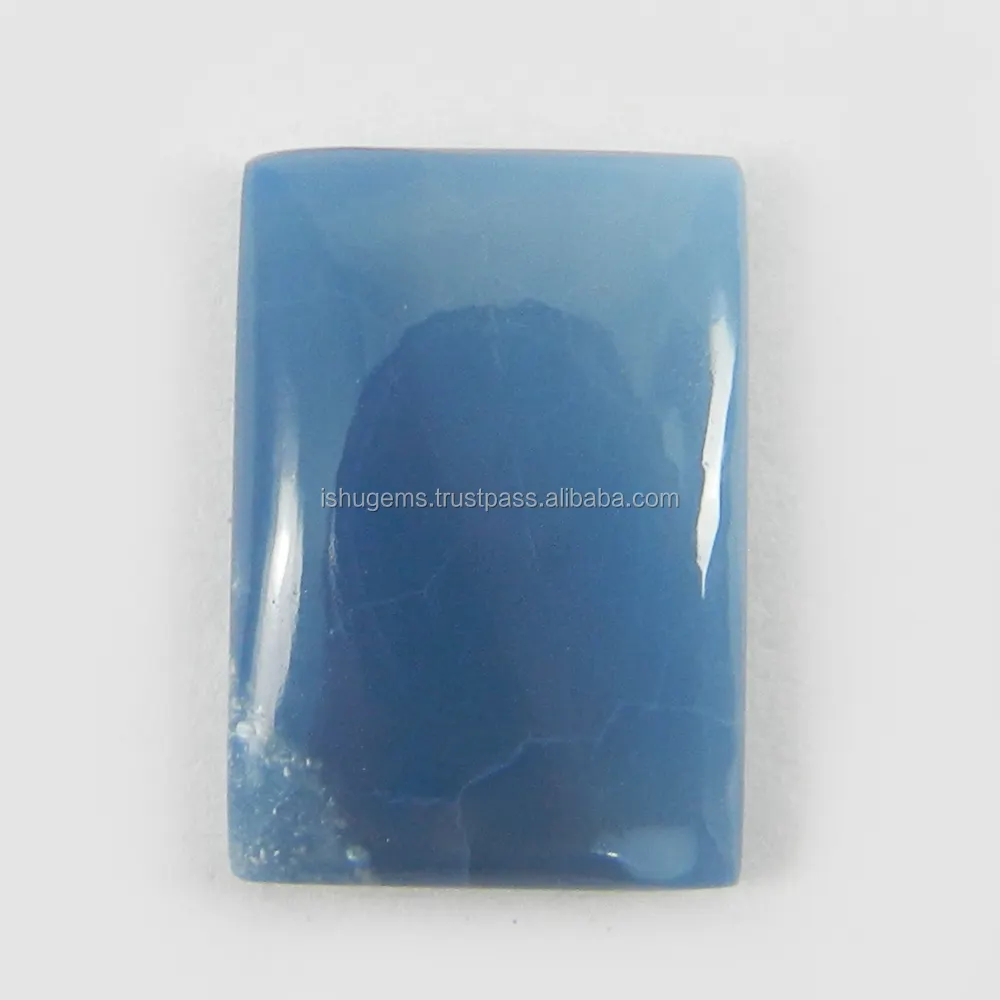 Genuine Blue Opal 1.78 gms Rectangle Cabochon 13x18mm loose gemstone IG4144