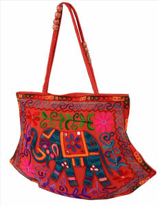 Nouveau sac à main indien brodé style Kutch, sac à bandoulière tribal, sac fourre-tout Rajasthani Hmong, grand sac ethnique en gros - Product Image 2