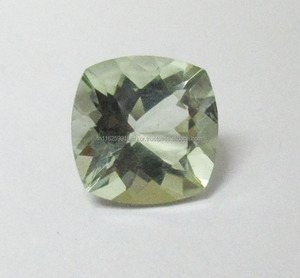 Precio de fábrica al por mayor Amatista natural Piedra preciosa semipreciosa Color verde Púrpura Forma de cojín Corte facetado Fabricante - Product Image 2