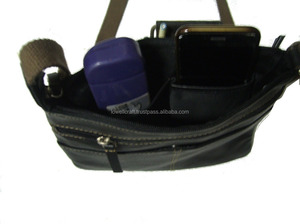 Leather Travel Crossbody Purse Wallet Pouch Handbag Holder Messenger Brown <b>Small</b> Shoulder Organizer <b>Black</b> Passport <b>bag</b> - Product Image 4