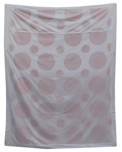 Funda de edredón bordada a mano, 100% algodón, Color blanco, rojo de lujo - Product Image 4