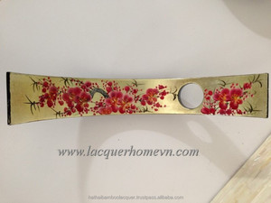 HT9046 Wood Lacquer wine holder stand, simple design, made in Vietnam- http://lacquerhomevn.com/ - Product Image 3