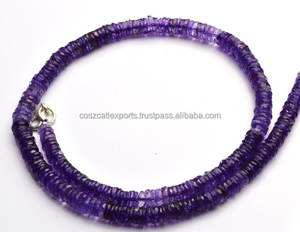 Perles rondelles Heishi à facettes, pierres précieuses naturelles, améthyste africaine, Super fines, 6 à 7MM, fil complet, 16 pouces, livraison gratuite - Product Image 4