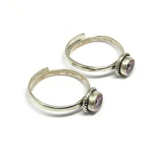 Anillo de plata de primera ley con forma redonda para mujer, sortija, plata esterlina 925, Circonia cúbica, zirconia, circonita, zirconita, zirconita, color rosa - Product Image 4