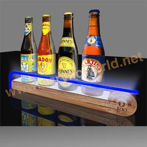 Comptoir personnalisé acrylique vin dink bouteille présentoir avec insert logo affiche vin présentoir - Product Image 2