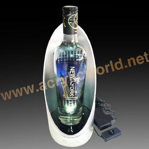 Présentoir à bouteille de vin personnalisé personnalisé/présentoir à liqueur porte-vin/présentoir à vin éclairé comptoir à vin - Product Image 3