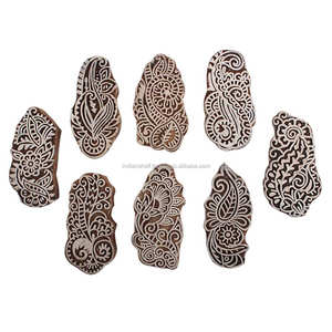 Bloc d'artisanat en bois Vintage Mix Floral Printing Blocks - Product Image 1