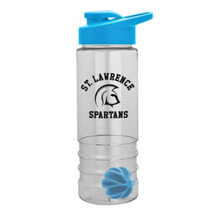 USA Made 24 oz Tritan <strong>Salute</strong> Shaker Bottle With <strong>Drink</strong>-Thru Lid - BPA-free, Features a Mixing Ball and Comes with Your logo - Product Image 5