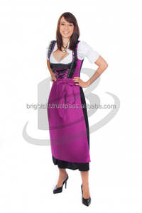 Vestido largo bordado personalizado con blusa y delantal, traje tradicional bávaro (prendas de Oktoberfest) - Product Image 3