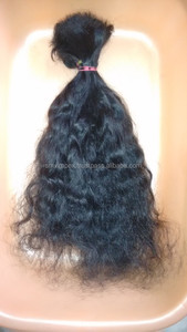 Cabello humano real indio sin procesar natural 100%, trenza Remy de la mejor calidad de vendedores de cabello Virgen del templo de Chennai - Product Image 4