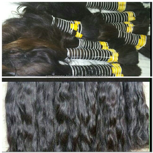 Qualité Vrac Cheveux Humains Bonne Qualité Naturel Indien Remy Cheveux Vierge Vague et Afro Style Pas de Processus de Vapeur Artificielle - Product Image 3