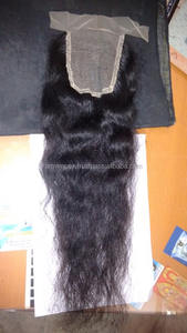 Mèches indiennes naturelles — meetu, cheveux lisses, qualité 8A, 4x4, avec lace closure, vente en gros - Product Image 5