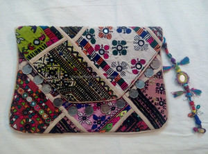 Custom Designs 100% Genuine Leather Bag with Floral Embroidery Handmade Crossbody Chain Bag <b>Boho</b>-hippie Stylish <b>Handbag</b> - Product Image 3
