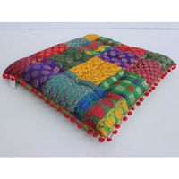 Nouvelles coussinets de massage pour le dos et les sièges en tricot patchwork brocart, 100 % coton