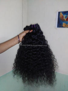 Extensions de cheveux bouclés indiens non traités, trame d'origine humaine, - Product Image 2