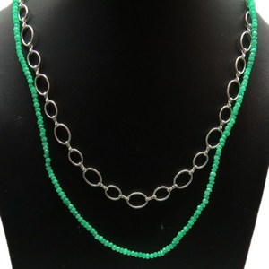 Glorious <b>Green</b> Emerald 925 Sterling Silver <b>Necklaces</b> Fashion Silver Jewelry 925 Sterling Silver Jewelry - Product Image 5