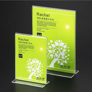 Custom Made Acrylic Sign menu tent card Holder/acrylic sign/menu stand