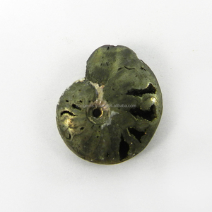 Pirita Dorada Iridiscente de Rusia, Ammonita, 2.8X2.0cm, Diseño Irregular, 9.64 Gms, Piedra Semipreciosa Suelta, Producto IG3285 - Product Image 1