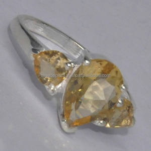 Anillo de plata esterlina citrino con diseños de diamantes, joyería fina, elegante anillo de diamantes con perlas de plata - Product Image 3