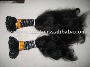 100% extension de cheveux crus vierges russes européens non transformés Remy sans perte et sans enchevêtrement de cheveux est disponible - Product Image 3