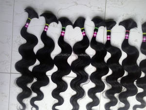 100% cheveux Remy vierges indiens non traités pour tresses - Product Image 2