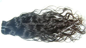 Extensiones de cabello humano natural virgen ondulado al por mayor 100% sin procesar indio - Product Image 3