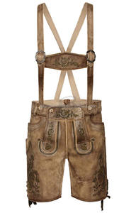 Costume de l'Oktoberfest allemand pour homme, Lederhosen, déguisement de luxe pour Halloween, carnaval bavarois, short à bretelles coupe-vent - Product Image 5