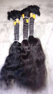 100% cheveux indiens en vrac naturels de bonne texture non traités. Pas de poux et de nuts.100 % cheveux bruts de temple non traités uniquement - Product Image 4