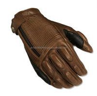 <strong>Best</strong> Custom Classic Retro Leather <strong>Motorcycle</strong> <strong>Gloves</strong>-Full Finger Breathable Outdoor Sports <strong>Gloves</strong>