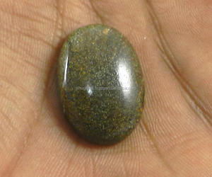 Ópalo de Roca Natural, Corte Ovalado Cabujón de 17x25 mm, 4.53 g, Piedra Preciosa Gris para Joyería, para Collar-IG0542 - Product Image 3