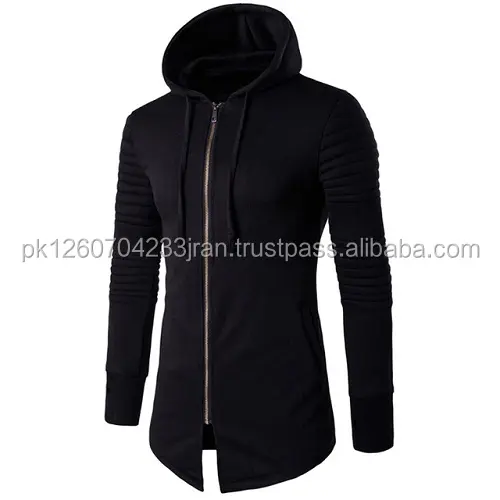 High Quality Wholesale Black Long Sleeve Hip Hop Outwear Streetwear Style Hoodie Men's Classy Sportswear Sweatshirts