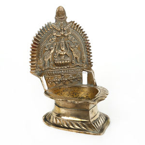Handcrafted Multicolor Brass Laxmi Diya Deep Jyoti <b>Oil</b> <b>Lamp</b> Aarti Pooja Article Deepawali Puja Home Decor Decoration - Product Image 1