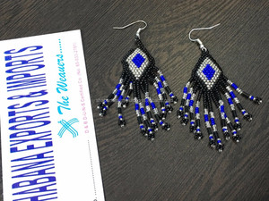 Pendientes de gota de moda, joyas de cuentas de semillas, pendientes de aro Banjara - Product Image 3