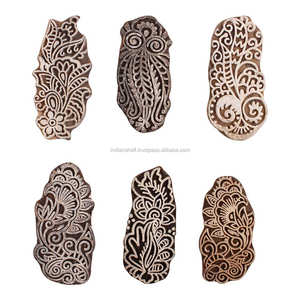 Handmade Floral <b>Wooden</b> Textile <b>Printing</b> <b>Blocks</b> Decorative Art Craft <b>Wooden</b> Craft <b>Blocks</b> - Product Image 1