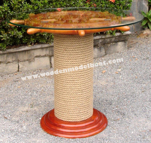 WOODEN SHIP <b>WHEEL</b> TABLE NAUTICAL <b>FURNITURE</b>/ WOODEN NAUTICAL <b>FURNITURE</b>/ NAUTICAL <b>FURNITURE</b> - Product Image 2