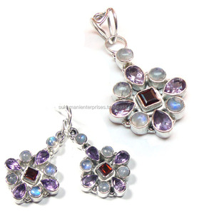 Bộ Trang Sức Đá Bán Quý Bạc Thật 925 Chất Lượng Hàng Đầu - Product Image 2