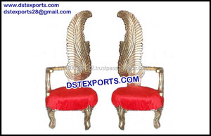 ชุดเก้าอี้รุ่น King สิงโตมหาราชาสำหรับงานแต่งงานสีทองแบบพกพา - Product Image 6