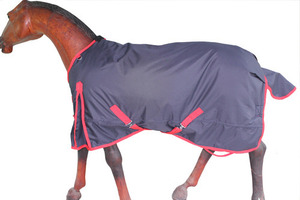 Alfombras impermeables transpirables para caballos de invierno con relleno de poliéster 300 y forro de nailon 600D Outshell - Product Image 2