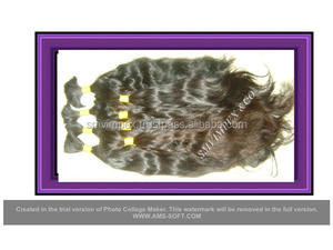 100% cheveux humains en vrac non traités. Cheveux humains indiens Remy en vrac. Cheveux bruts lisses, ondulés et bouclés - Product Image 3