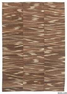 Chenille-alfombra de diseño Kilim, TR1093 - Product Image 4