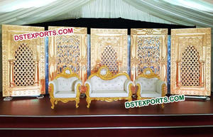 Indian Wedding Royal Backdrop <b>Panels</b> Wedding Pearl <b>White</b> <b>Panel</b> Traditional Wedding Rajasthani Fiber <b>Panel</b> New Hampshire Event - Product Image 2