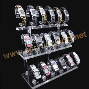 De luxe Offre Spéciale acrylique montre présentoir personnalisé logo montre cas stand - Product Image 3