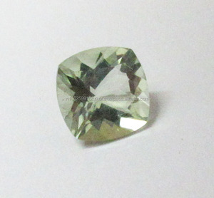 Precio de fábrica al por mayor Amatista natural Piedra preciosa semipreciosa Color verde Púrpura Forma de cojín Corte facetado Fabricante - Product Image 1