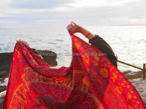 Toalla de playa Boho Mandala Manta Tiro Bohemio Roundie Mandala Tapiz Redondo Tapiz Boho Colgante de pared - Product Image 5